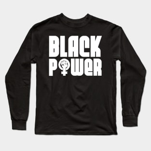 Black Woman Power Long Sleeve T-Shirt